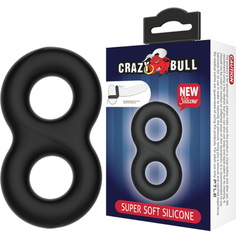 Crazy Bull - Bague En Silicone Double Infinity